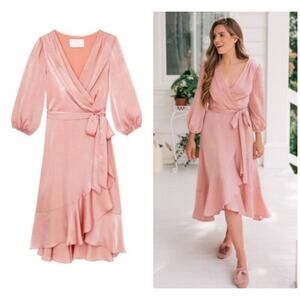 GAL MEETS GLAM Jennifer Dress in Mave Pink Size 12
